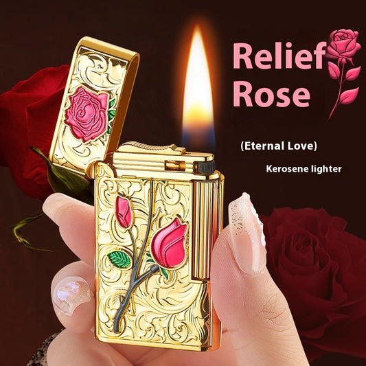 Creative And Personalized Rose Kerosene Lighter