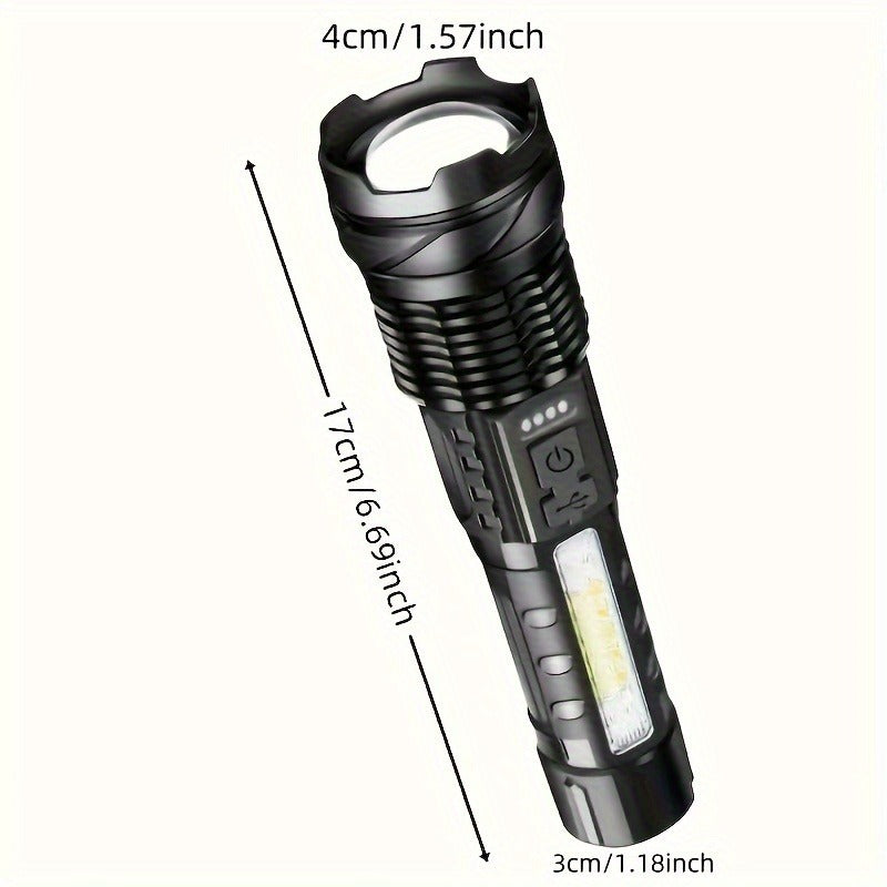 Two Pieces Of A76 Flashlights Handles All Situations Of Outdoor Exploration And Emergency Lighting