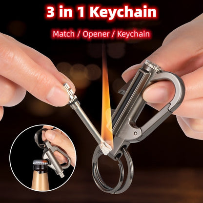 Metal Keychain Lighter - Ten Thousand Times Use Kerosene