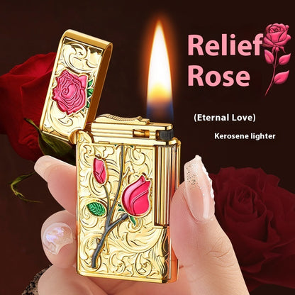Creative And Personalized Rose Kerosene Lighter