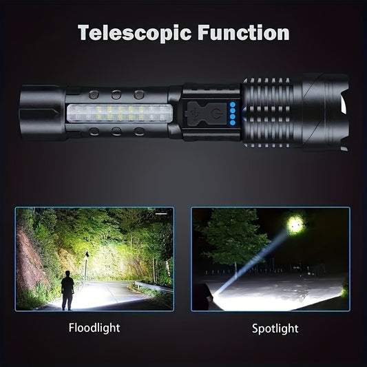 Two Pieces Of A76 Flashlights Handles All Situations Of Outdoor Exploration And Emergency Lighting