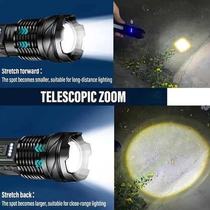 Two Pieces Of A76 Flashlights Handles All Situations Of Outdoor Exploration And Emergency Lighting