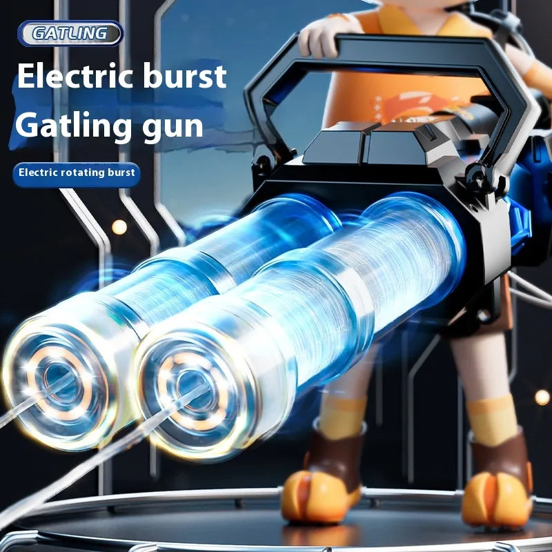 LED Lights Electric Water Guns Children Simulated Shooting Recoil Powerful Automatic Water Spray Gun Kids Summer Outdoor Toys
